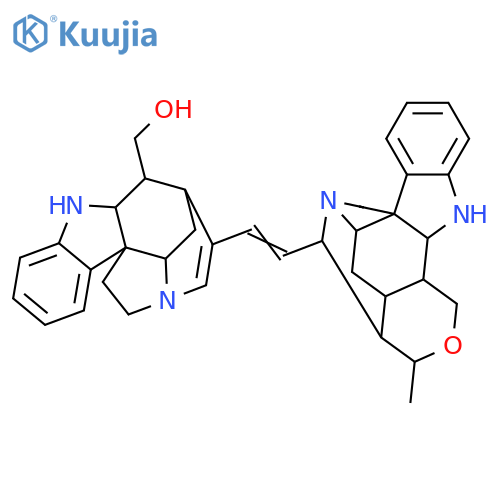 [18,21'-Bicuran]-17-ol, 18,19,20,21-tetradehydro-17',19'-epoxy-, (18E)-(19'S,21'α)- (9CI) structure