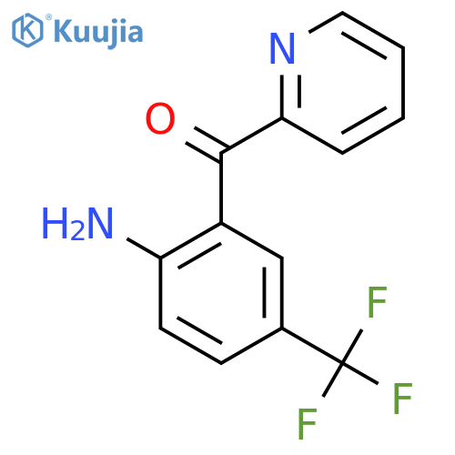2-(2-Amino-5-(trifluoromethyl)benzoyl)pyridine structure