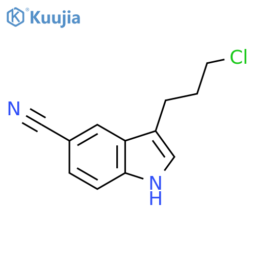 3-(3-Chloropropyl)-1H-indole-5-carbonitrile structure