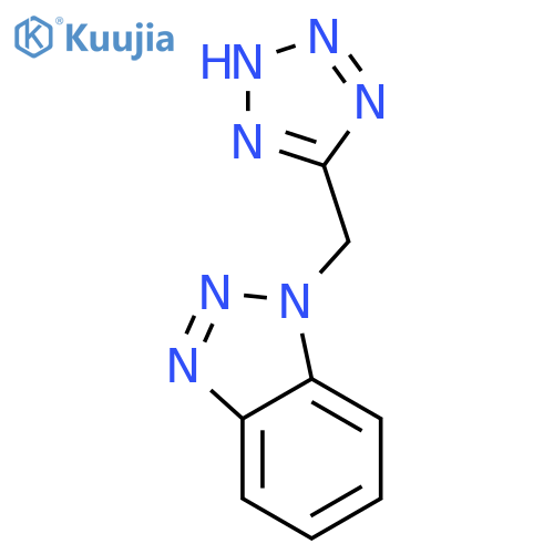 1H-Benzotriazole, 1-(1H-tetrazol-5-ylmethyl)- structure