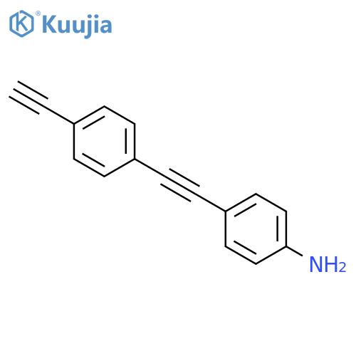 4-((4-Ethynylphenyl)ethynyl)aniline structure