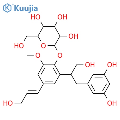 3,8'-Lign-7-ene-3',4,5,5',9,9'-hexol; (7E,8'ξ)-form, 5-Me ether, 4-O-β-D-glucopyranoside structure