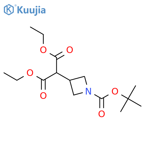 Diethyl 2-(1-(tert-butoxycarbonyl)azetidin-3-yl)malonate structure