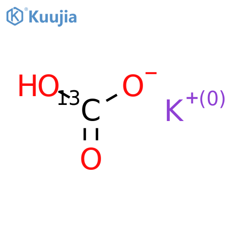 Potassium bicarbonate-13C structure