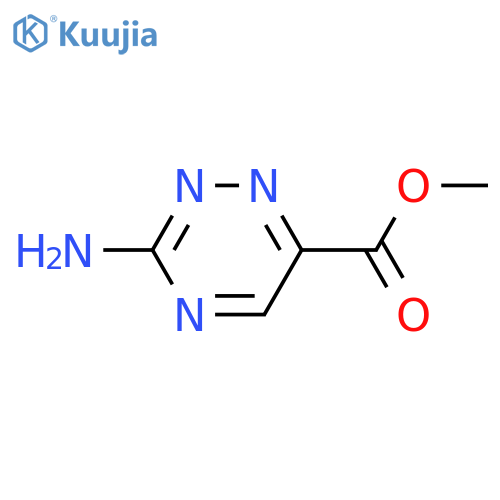 Methyl 3-amino-1,2,4-triazine-6-carboxylate structure