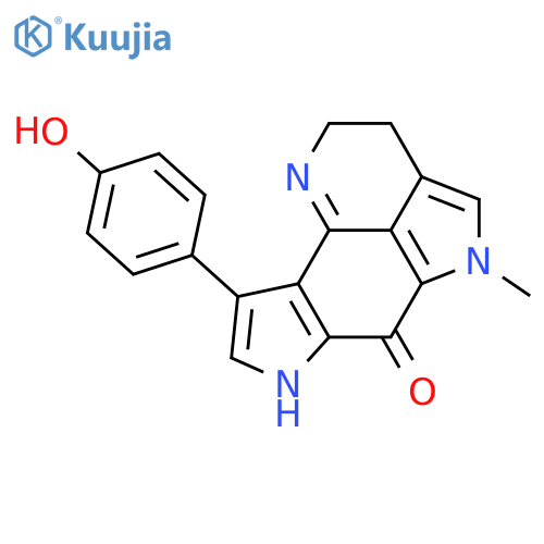 6H-Dipyrrolo[4,3,2-de:2',3'-h]quinolin-6-one, 2,3,5,7-tetrahydro-9-(4-hydroxyphenyl)-5-methyl- structure