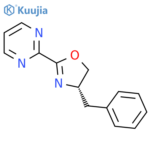 (S)-4-Benzyl-2-(pyrimidin-2-yl)-4,5-dihydrooxazole structure