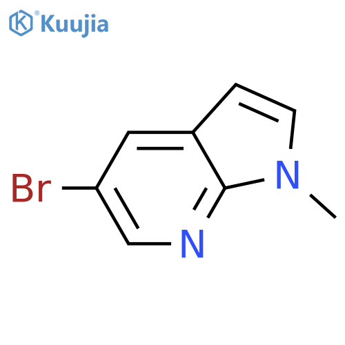 5-Bromo-1-methyl-1H-pyrrolo[2,3-b]pyridine structure