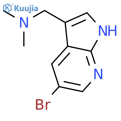 1-(5-Bromo-1H-pyrrolo[2,3-b]pyridin-3-yl)-N,N-dimethylmethanamine structure
