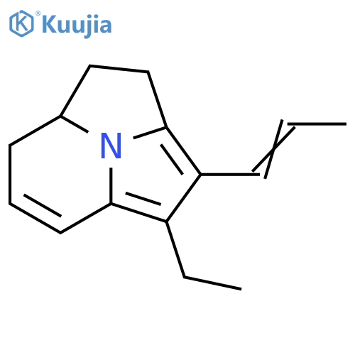 Pyrrolo[2,1,5-cd]indolizine, 1-ethyl-3,4,4a,5-tetrahydro-2-(1E)-1-propen-1-yl- structure