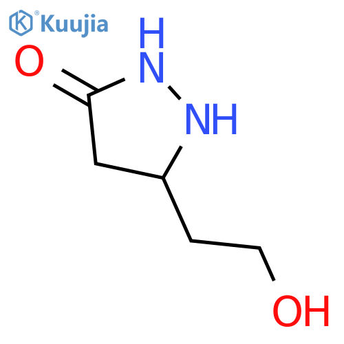 3-Pyrazolidinone,5-(2-hydroxyethyl)- structure