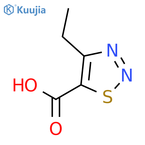 4-Ethyl-1,2,3-thiadiazole-5-carboxylic acid structure