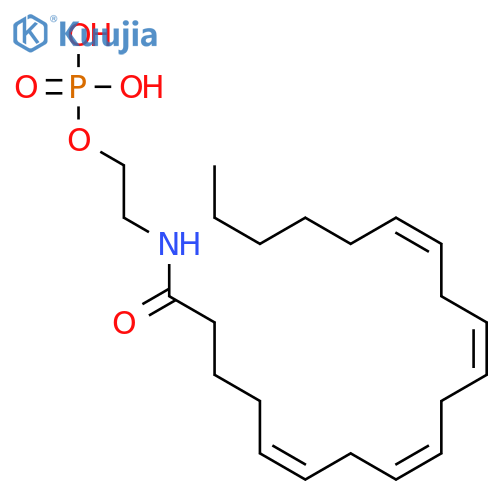 5,8,11,14-Eicosatetraenamide,N-[2-(phosphonooxy)ethyl]-, (5Z,8Z,11Z,14Z)- structure