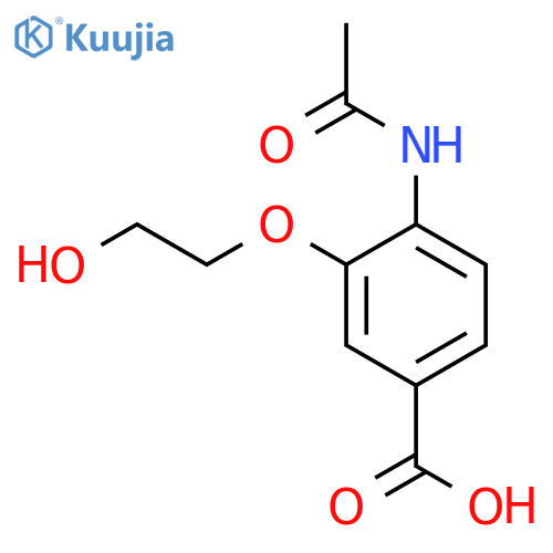 4-(Acetylamino)-3-(2-hydroxyethoxy)benzoic acid structure