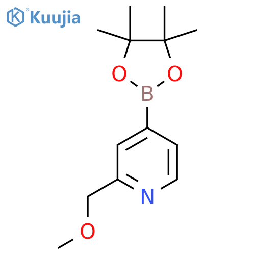 2-(Methoxymethyl)-4-(4,4,5,5-tetramethyl-1,3,2-dioxaborolan-2-yl)pyridine structure