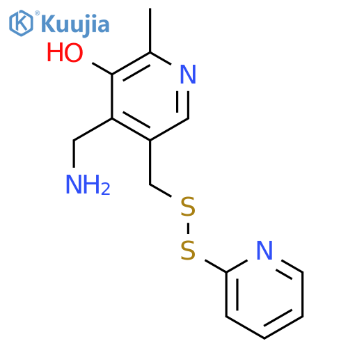 3-Pyridinol, 4-(aminomethyl)-2-methyl-5-[(2-pyridinyldithio)methyl]- structure
