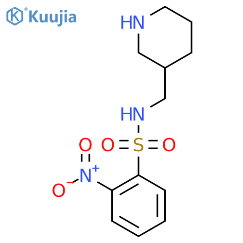 2-Nitro-N-[(piperidin-3-yl)methyl]benzene-1-sulfonamide structure