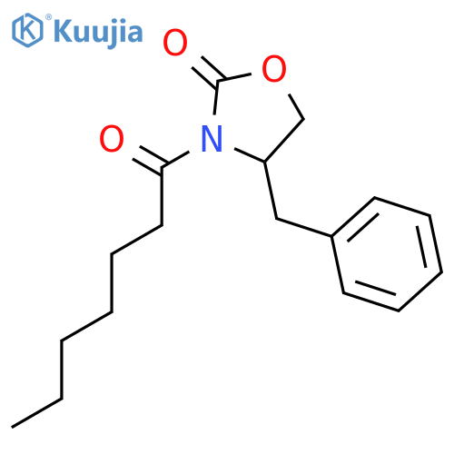 (S)-4-Benzyl-3-heptanoyloxazolidin-2-one structure