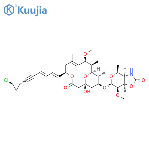 4H-Pyrano[3,4-d]oxazol-2(3H)-one,6-[[(1S,5R,7E,9R,10R,11R,12R,13S)-5-[(1E,3E)-6-[(1S,2R)-2-chlorocyclopropyl]-1,3-hexadien-5-yn-1-yl]-1-hydroxy-9-methoxy-7,10,12-trimethyl-3-oxo-4,15-dioxabicyclo[9.3.1]pentadec-7-en-13-yl]oxy]tetrahydro-7-methoxy-4,7a-dim structure