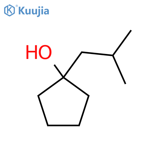 1-(2-Methylpropyl)cyclopentan-1-ol structure