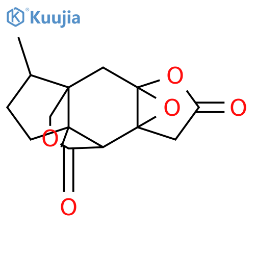 5,6-Epoxy-11,6:15,12-pinguisanediolide; (5β,6β)-form structure