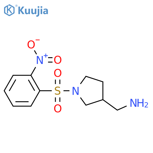 [1-(2-Nitrobenzenesulfonyl)pyrrolidin-3-YL]methanamine structure