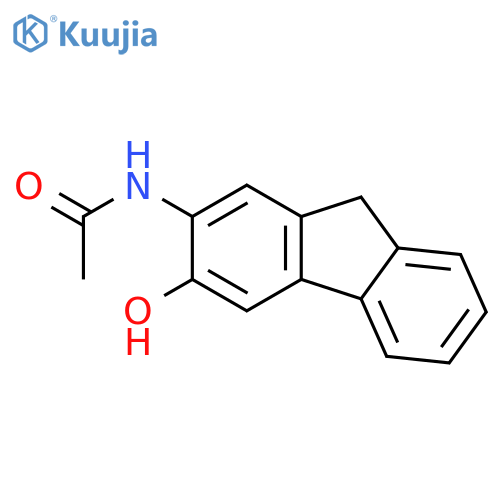 3-Hydroxy-N-acetyl-2-aminofluorene structure
