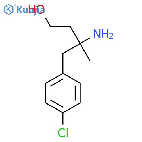 3-Amino-4-(4-chlorophenyl)-3-methylbutan-1-ol structure