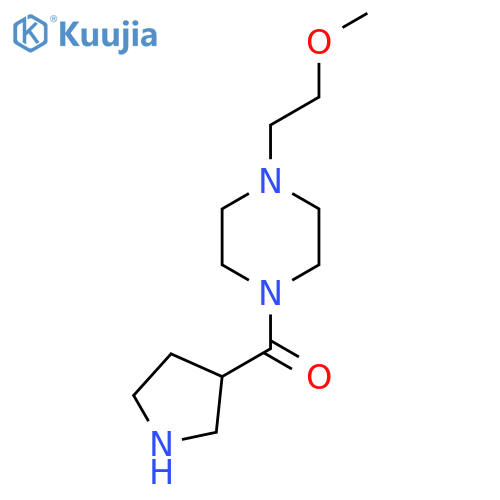 (4-(2-Methoxyethyl)piperazin-1-yl)(pyrrolidin-3-yl)methanone structure