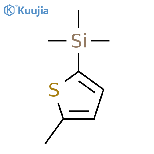 Thiophene,2-methyl-5-(trimethylsilyl)- structure