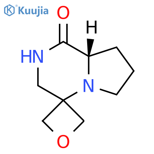 Spiro[oxetane-3,4'(1'H)-pyrrolo[1,2-a]pyrazin]-1'-one, hexahydro-, (8'aS)- structure