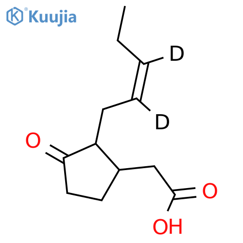 Cyclopentaneaceticacid, 3-oxo-2-(2-pentenyl-2,3-d2)-, [1a,2b(Z)]- (9CI) structure