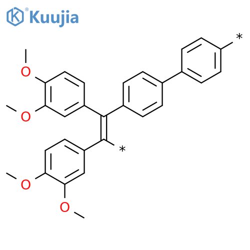 POLY[[1,1'-BIPHENYL]-4,4'-DIYL[1,2-BIS(3,4-DIMETHOXYPHENYL)-1,2-ETHENEDIYL]] structure