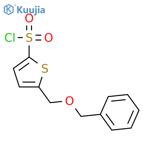 2-Thiophenesulfonyl chloride, 5-[(phenylmethoxy)methyl]- structure