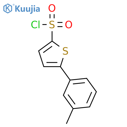 2-Thiophenesulfonyl chloride, 5-(3-methylphenyl)- structure