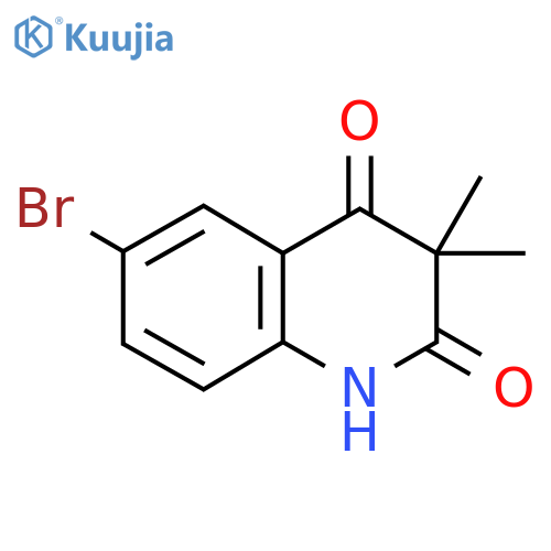 6-Bromo-3,3-dimethyl-1H-quinoline-2,4-dione structure