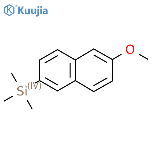 2-(Trimethylsilyl)-6-methoxynaphthalene structure
