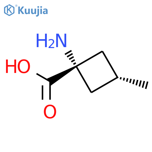 Cyclobutanecarboxylicacid, 1-amino-3-methyl-, trans- structure