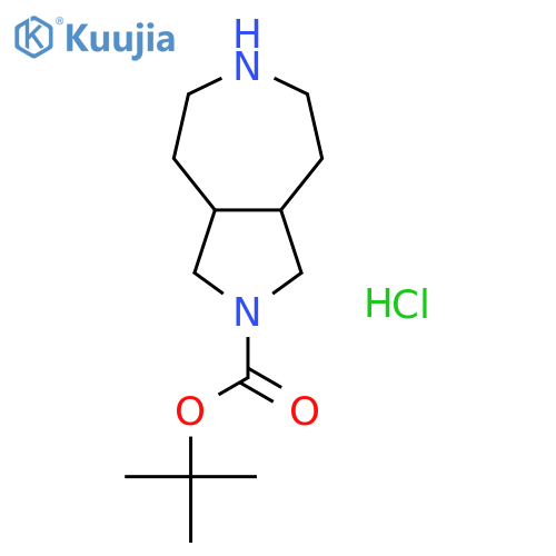 tert-butyl decahydropyrrolo[3,4-d]azepine-2-carboxylate hydrochloride structure