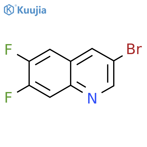 3-bromo-6,7-difluoro-quinoline structure