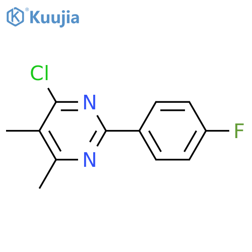 4-Chloro-2-(4-fluorophenyl)-5,6-dimethylpyrimidine structure