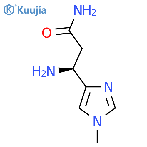 (3S)-3-Amino-3-(1-methyl-1H-imidazol-4-yl)propanamide structure