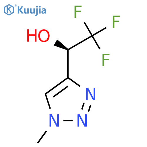 (1R)-2,2,2-trifluoro-1-(1-methyl-1H-1,2,3-triazol-4-yl)ethan-1-ol structure