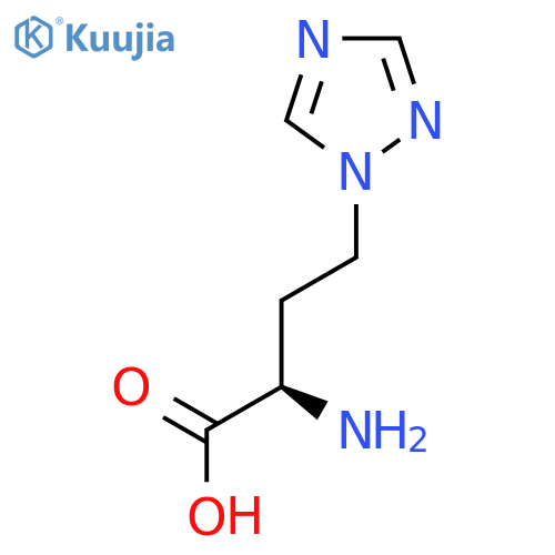 (2R)-2-amino-4-(1H-1,2,4-triazol-1-yl)butanoic acid structure