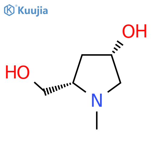 (3S,5S)-5-(hydroxymethyl)-1-methyl-pyrrolidin-3-ol structure