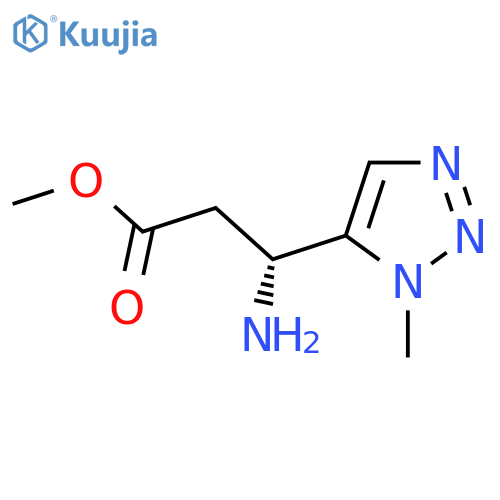 methyl (3R)-3-amino-3-(1-methyl-1H-1,2,3-triazol-5-yl)propanoate structure