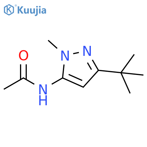 N-(3-tert-butyl-1-methyl-1H-pyrazol-5-yl)acetamide structure