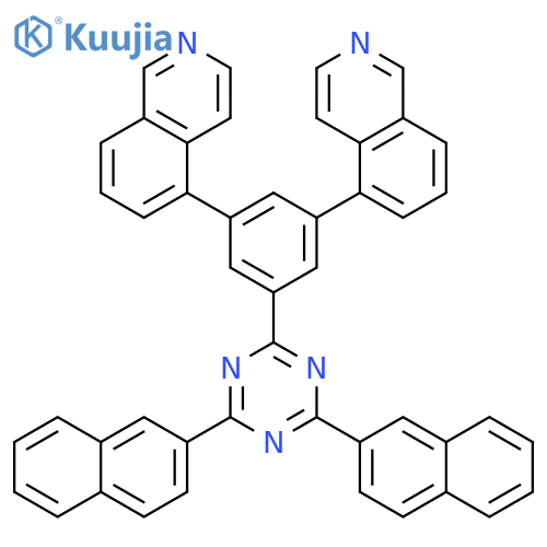 Isoquinoline, 5,5'-[5-(4,6-di-2-naphthalenyl-1,3,5-triazin-2-yl)-1,3-phenylene]bis- structure