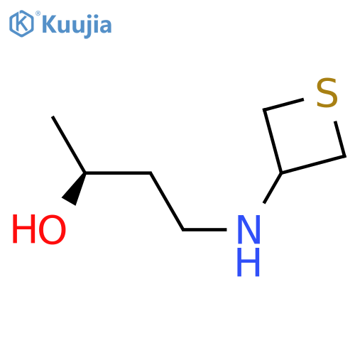 (2S)-4-[(thietan-3-yl)amino]butan-2-ol structure