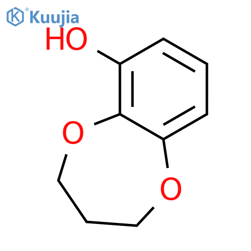 3,4-dihydro-2H-1,5-benzodioxepin-6-ol structure